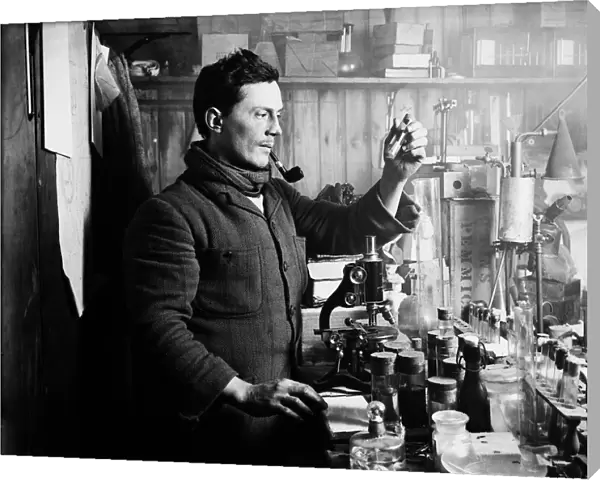 Dr Atkinson in the laboratory. September 15th 1911