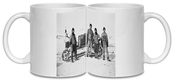 The motor party Lt Edward Evans, Bernard Day, William Lashly, Frederick Hooper. October 1911
