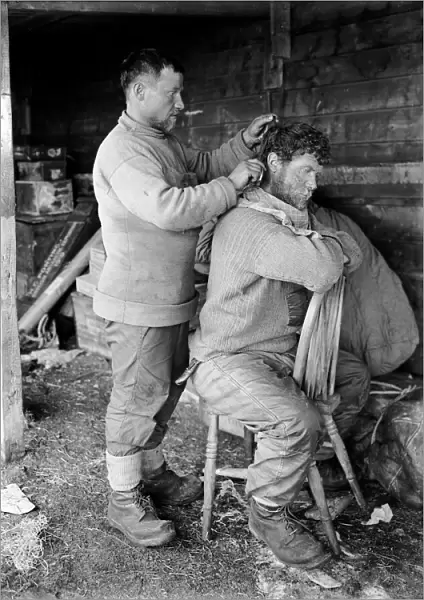 Haircutting, Anton Omelchenko and patrick Keohane. January 29th 1912