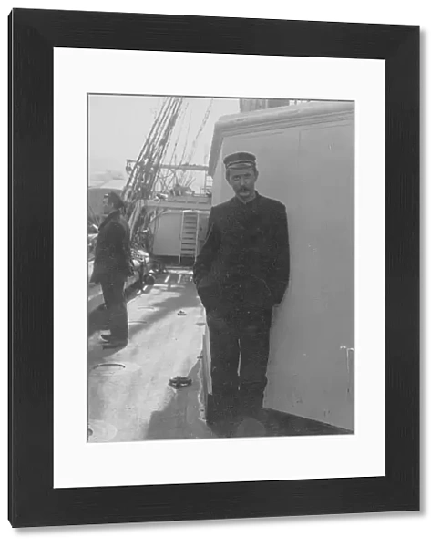 John Donald Morrison, standing on deck of Morning