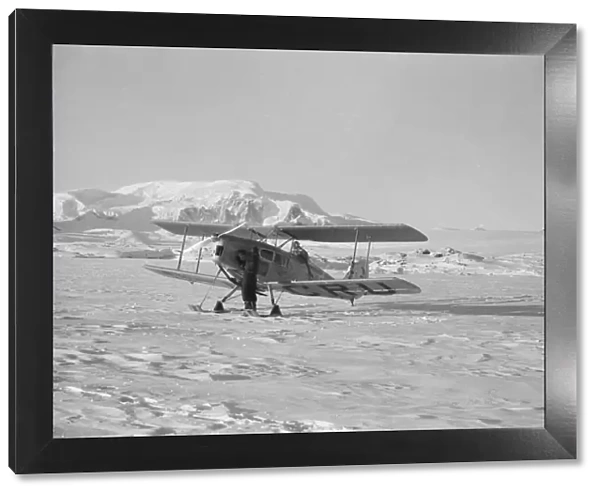 Plane at winter aerodrome, Argentine Islands