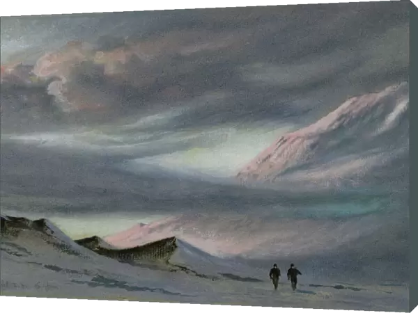 Mount Erebus, 2 April 1911. 6pm