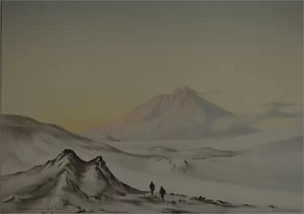 Mount Erebus from Hut Point, March 1911