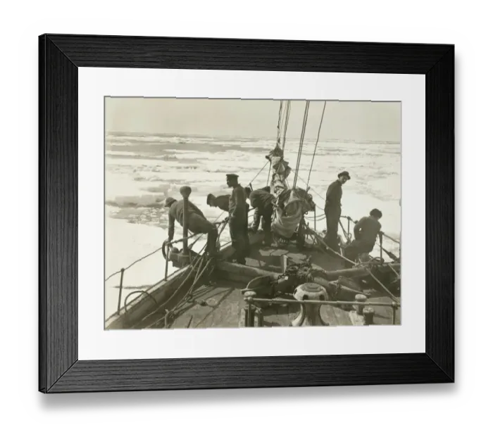 Framed Print : Entering the pack ice, December 9, 1914