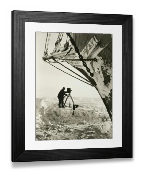 Framed Print : The cinematographer (Hurley) at work Framed Print : The cinematographer (Hurley) at work