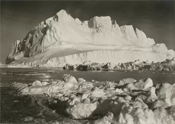 A great glacier berg, 180ft high, which menaced the ship
