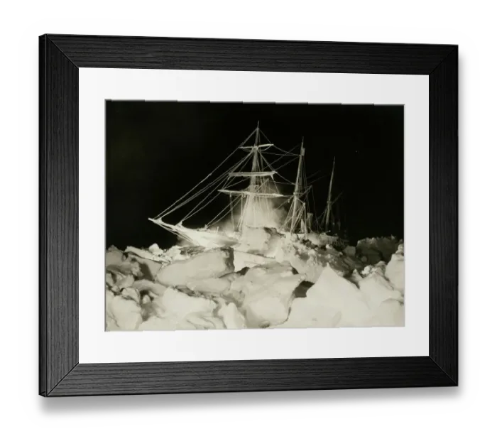 Framed Print : Endurance battling with high blocks of pressure ice Framed Print : Endurance battling with high blocks of pressure ice