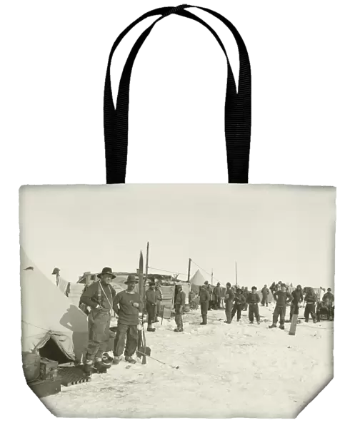 Ocean Camp. Ernest Shackleton and Frank Wild on the left