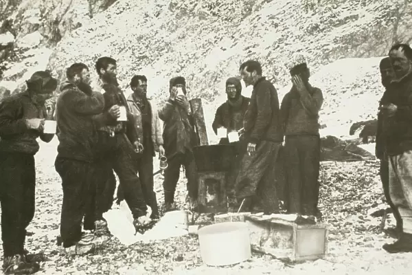 The first meal on Elephant Island