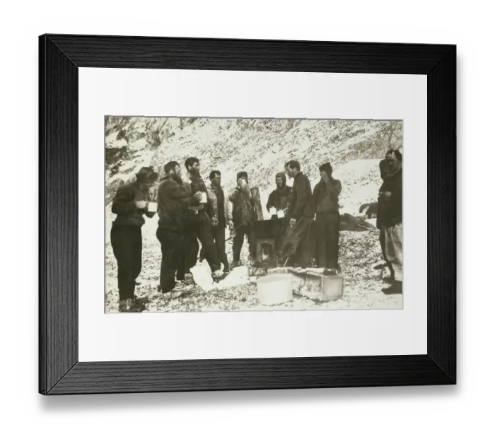 Framed Print : The first meal on Elephant Island