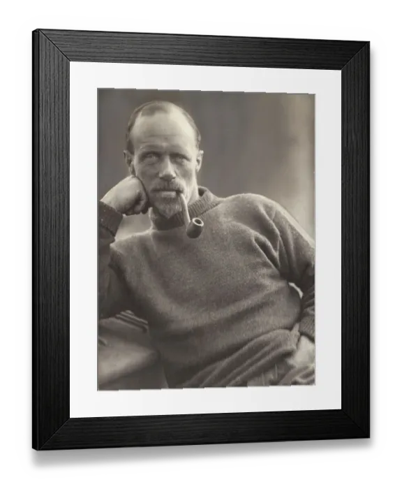 Framed Print : Portrait of Frank Wild Framed Print : Portrait of Frank Wild
