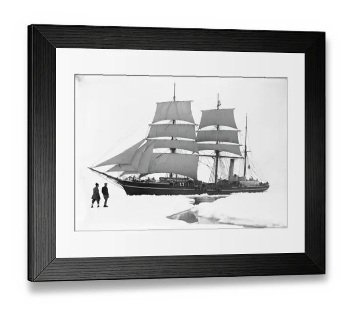 Framed Print : The Terra Nova sailing through the pack ice. December 11th 1910 Framed Print : The Terra Nova sailing through the pack ice. December 11th 1910
