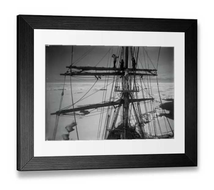 Framed Print : In the pack ice, from the Main-top of the Terra Nova. (Gran, Taylor and Wright). December 22nd 1910 Framed Print : In the pack ice, from the Main-top of the Terra Nova. (Gran, Taylor and Wright). December 22nd 1910
