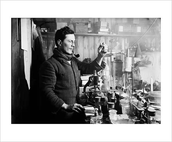 Dr Atkinson in the laboratory. September 15th 1911