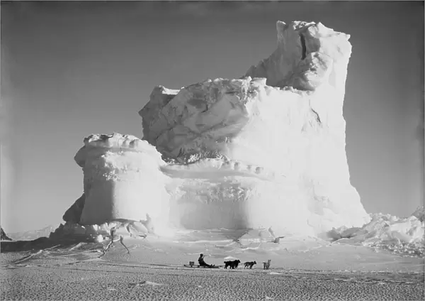 The Castle Berg, with dog sledge. September 17th 1911