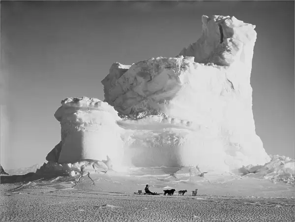 The Castle Berg, with dog sledge. September 17th 1911