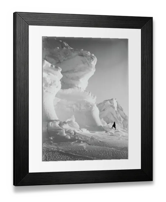 Framed Print : Huge Ice bastion of the Castle Berg. September 17th 1911