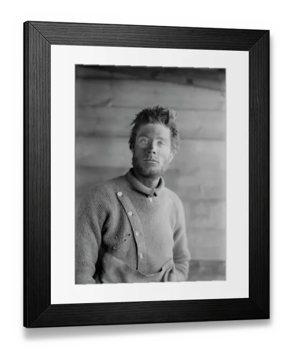 Framed Print : Bernard Day on return from Barrier. December 21 1911