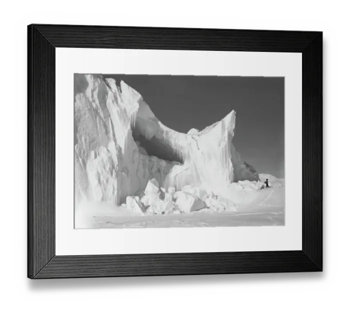 Framed Print : Part of the Church Berg showing grotto. December 29th 1911