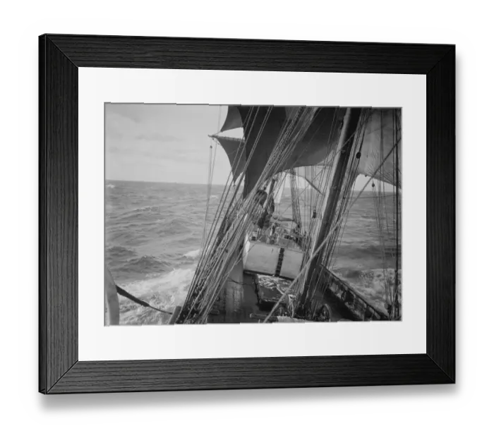 Framed Print : The Terra Nova in heavy weather Framed Print : The Terra Nova in heavy weather
