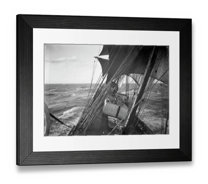 Framed Print : The Terra Nova in heavy weather