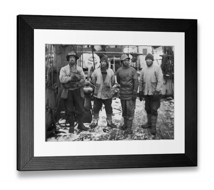 Framed Print : The return of the Western Geological Party. T. Griffith-Taylor, Frank Debenham, Tryggve Gran and PO Robert Forde