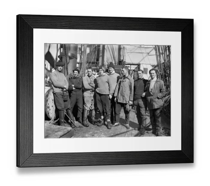 Framed Print : Group of Officers of the Terra Nova Framed Print : Group of Officers of the Terra Nova