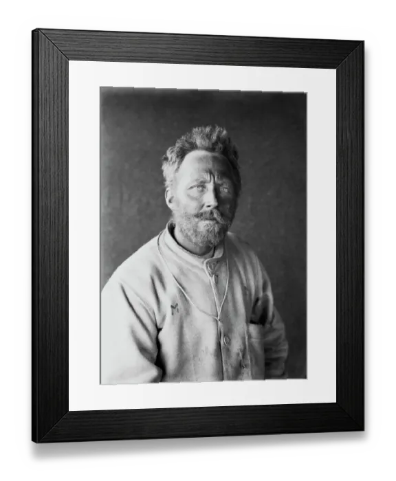 Framed Print : Cecil Meares on his return from the Barrier. January 5th 1911 Framed Print : Cecil Meares on his return from the Barrier. January 5th 1911