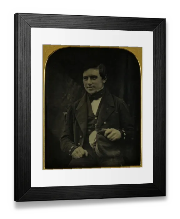 Framed Print : Portrait of Edward Couch Framed Print : Portrait of Edward Couch