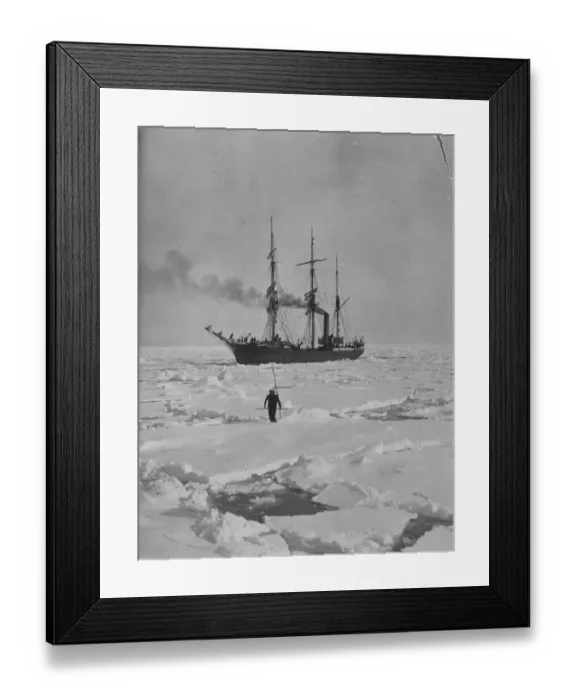 Framed Print : Capt Colbeck and Dr Davidson visiting the Terra Nova Framed Print : Capt Colbeck and Dr Davidson visiting the Terra Nova