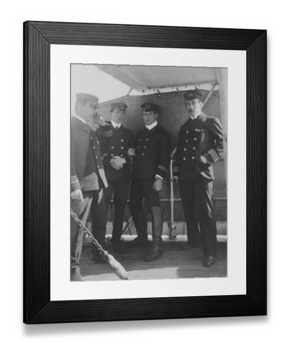 Framed Print : Capt Colbeck and Officers of the Morning Framed Print : Capt Colbeck and Officers of the Morning