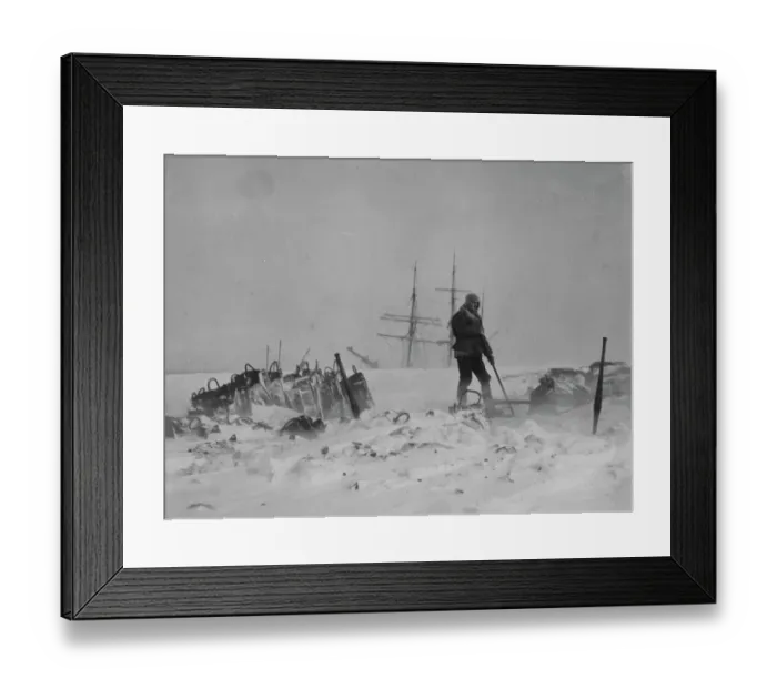 Framed Print : Coaling in a blizzard Framed Print : Coaling in a blizzard