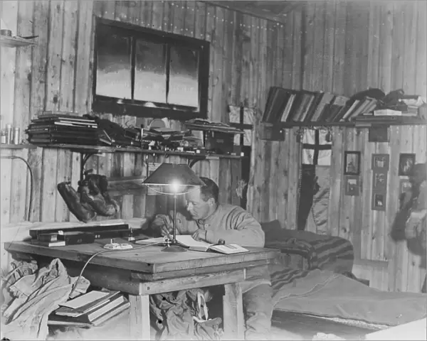 Victor Campbell working at his desk