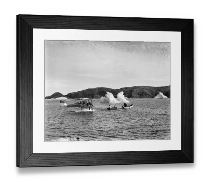 Framed Print : Towing moth with outboard motor Framed Print : Towing moth with outboard motor