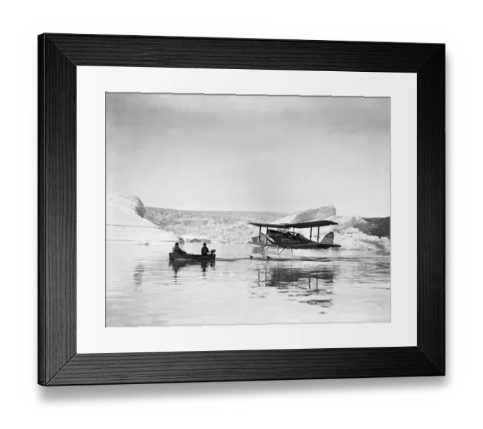 Framed Print : Towing Moth with outboard motorboat - Base Framed Print : Towing Moth with outboard motorboat - Base