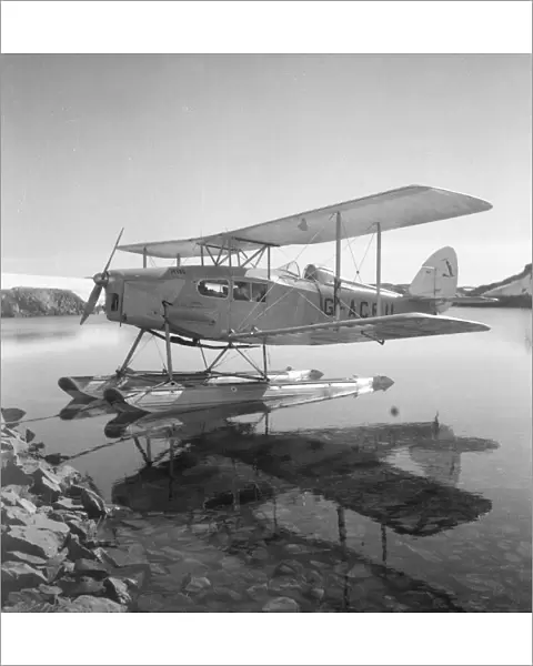De Havilland Moth biplane, Stella Creek, 25 February 1936