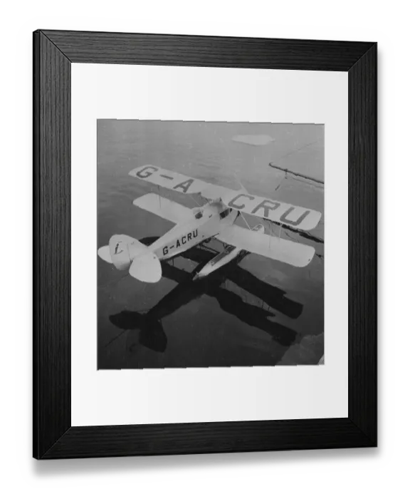 Framed Print : De Havilland Fox Moth biplane on floats Framed Print : De Havilland Fox Moth biplane on floats