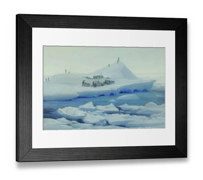 Framed Print : Look out from a camp on a large ice floe, Weddell Sea Framed Print : Look out from a camp on a large ice floe, Weddell Sea