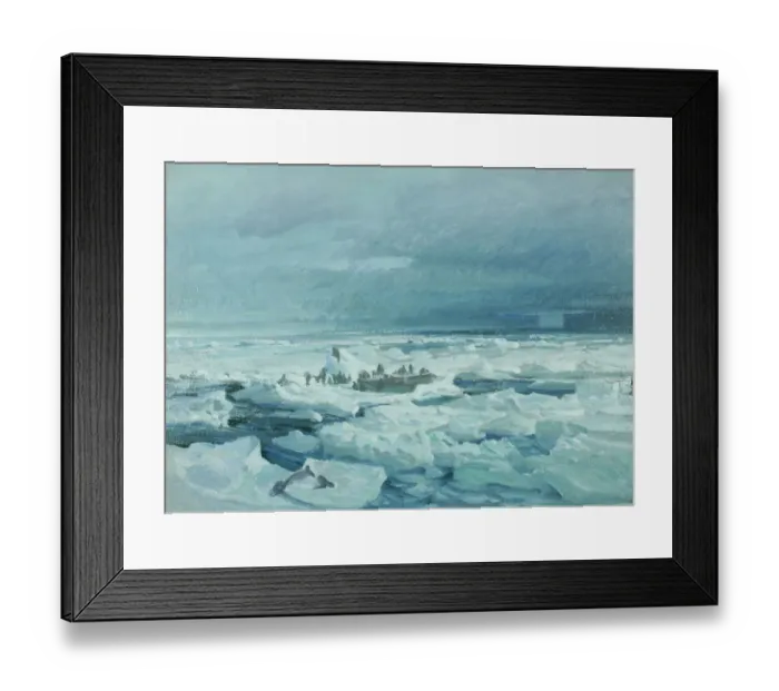 Framed Print : Camp on the breaking pack ice, Weddell Sea, 1915 Framed Print : Camp on the breaking pack ice, Weddell Sea, 1915
