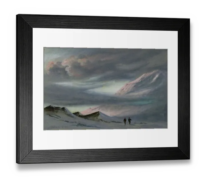 Framed Print : Mount Erebus, 2 April 1911. 6pm Framed Print : Mount Erebus, 2 April 1911. 6pm