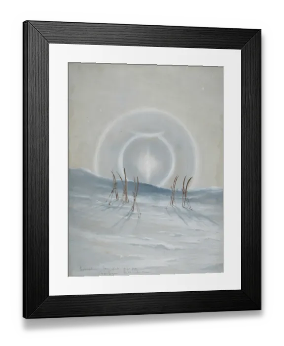 Framed Print : Paraselena 15 January 1911. 9. 30pm Cape Evans McMurdo Sound Framed Print : Paraselena 15 January 1911. 9. 30pm Cape Evans McMurdo Sound