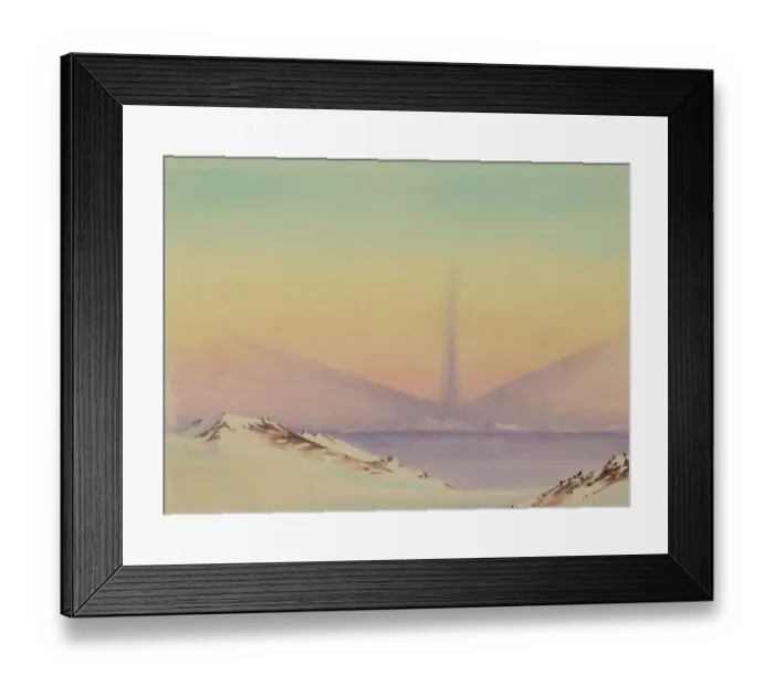 Framed Print : Earth shadows, Spring 1903 Framed Print : Earth shadows, Spring 1903