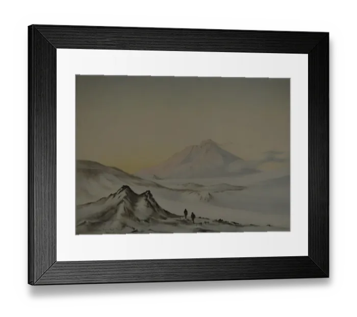 Framed Print : Mount Erebus from Hut Point, March 1911 Framed Print : Mount Erebus from Hut Point, March 1911