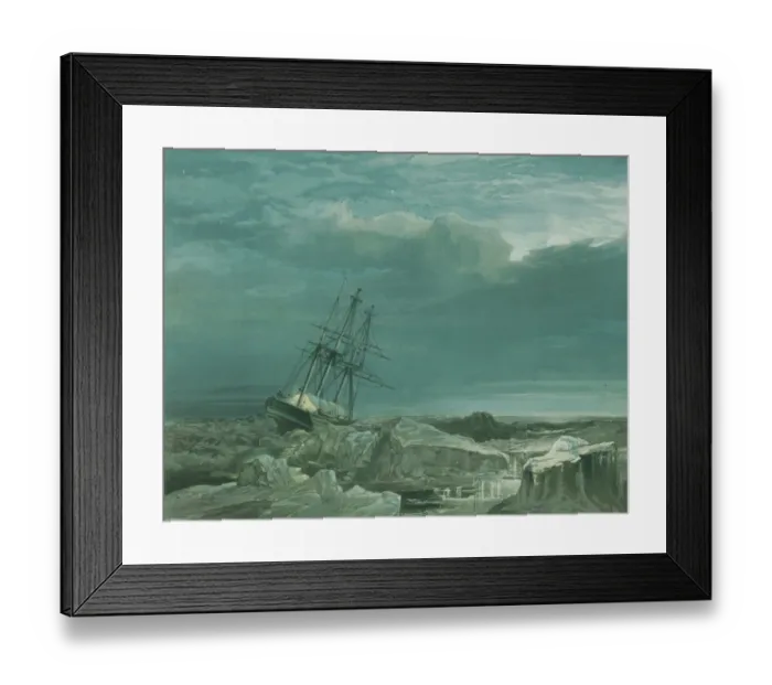 Framed Print : HMS Investigator in the pack, October 8th 1850 Framed Print : HMS Investigator in the pack, October 8th 1850