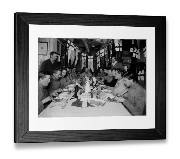 Framed Print : Capt Scotts birthday dinner. June 6th 1911 Framed Print : Capt Scotts birthday dinner. June 6th 1911