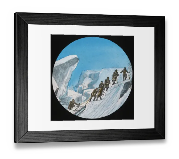 Framed Print : Sledge hauling to Rawson Depot