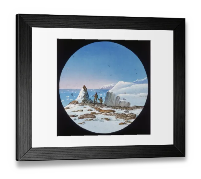 Framed Print : Discovery of Captain Nares Cairn Framed Print : Discovery of Captain Nares Cairn