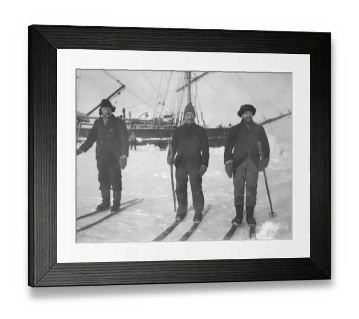 Framed Print : Three mates on skis. Davidson, Fitchie, McDougall Framed Print : Three mates on skis. Davidson, Fitchie, McDougall
