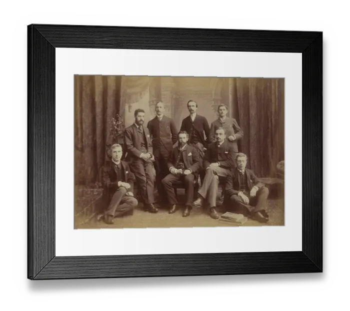 Framed Print : Staff of the Challenger office, ca. 1886