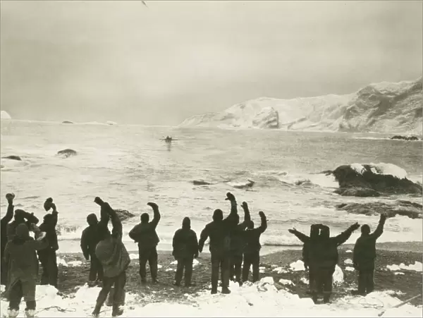 Saved. Photographer: Frank Hurley. Expedition: Imperial Trans-Antarctic Expedition 1914-17